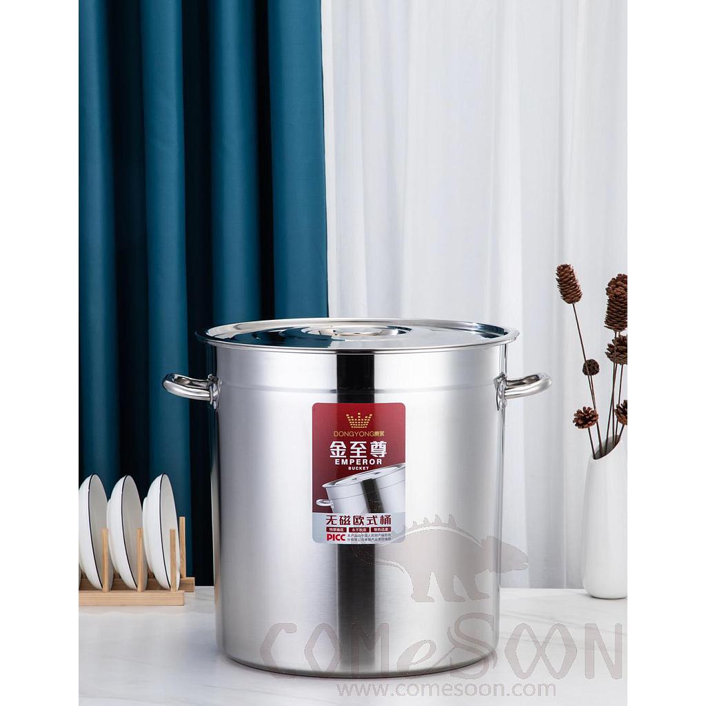 4.0 Pct Glazed Soup Bucket (Rivet Ear), 30cm