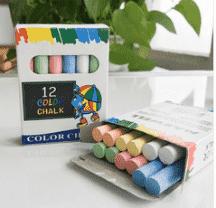 Colour Chalk, 12 Pcs/1 Set