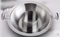 Triple Steel Flat Bottom Hot Pot Dinners (Zi Mu), 201 SS + Aluminum + 304 SS, Ø40cm