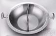 Triple Steel Flat Bottom Hot Pot Dinners (Mandarin Duck), 201 SS + Aluminum + 304 SS, Ø34cm