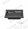 4.5&quot; Bamboo Double Compartment Plate (Matte), Matte Black, MF, 115*109*25mm