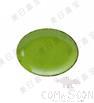 9&quot; Oval Plate, Green, MF, 229*161*22.6mm