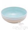 6.5&quot; Round Bowl, Light Blue Green Spray Dots, MF, D164*63mm