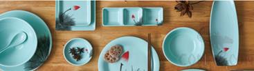 10&quot; Special Shaped Plate, Blue Green, MF, 254*130*49mm