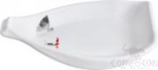 9.5&quot; Styling Plate, White, MF, 242.4*163.7*41.1mm