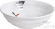 6.66&quot; Ribbed Bowl, White, MF, 169*52mm