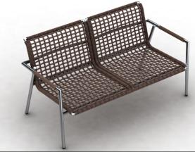 ZOOM two seater sofa set