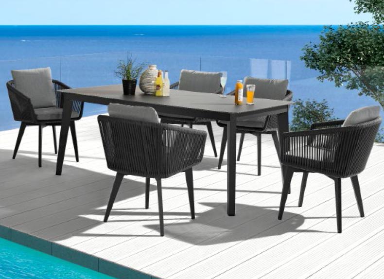 Diva alum dining set 