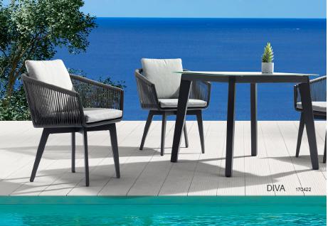 Diva alum dining set 