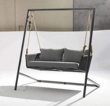 Steel rocking hanging chair
