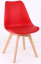 Chair, PP seat board + small leather pad + beech wood legs
, 56.5*48.5*82*45cm 