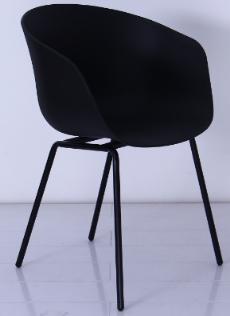 Chair, PP seat plate + sprayed iron legs
, 55*56*80*44cm