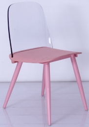 Chair, PP seat plate + PC backrest + sprayed iron legs
, 50.5*45.5*80*45cm
