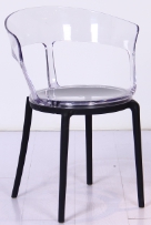 Chair, all plastic PC seat + all plastic PP legs
, 55*52*76*46cm
