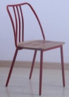 Chair, Multi-layer board base + sprayed iron legs
, 56*48*86*47.5cm
