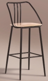 Chair, Multi-layer board base + sprayed iron legs
, 46.5*48.5*75.5*105cm