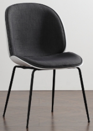 Chair, PP soft package seat plate + sprayed iron legs
, L56*W47*H82*SH45cm