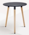 Table, MDF matte spray paint + spray iron frame + beech wood legs
, D60*68cm