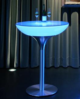 Led Table,Pe Plastic,D80*20*56cm