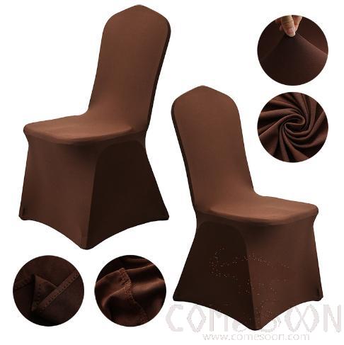 Chair Cover, Spandex, Dark Brown