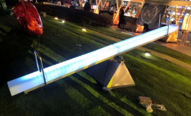 Led Seesaw,Pe Plastic,400*15*23cm