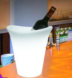 Led Ice Bucket,Pe Plastic,25*22*28cm