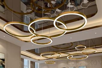 Pendant Lights, L3780*W1990*H800mm (3pcs 1 group) D1000mm*1/D900mm*1/D700mm*1