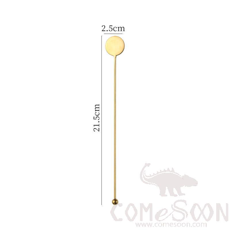 Stirring Rod，304 Stainless Steel，Gold Colour，L21.5*W2.5cm