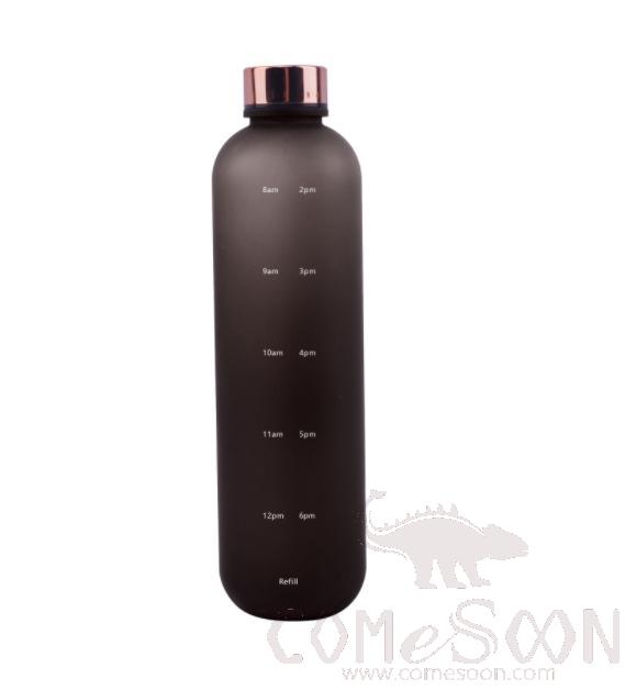 Palstic Water Bottle Black, 1000ml