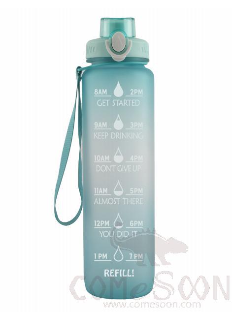 Palstic Water Bottle Green, 1000ml