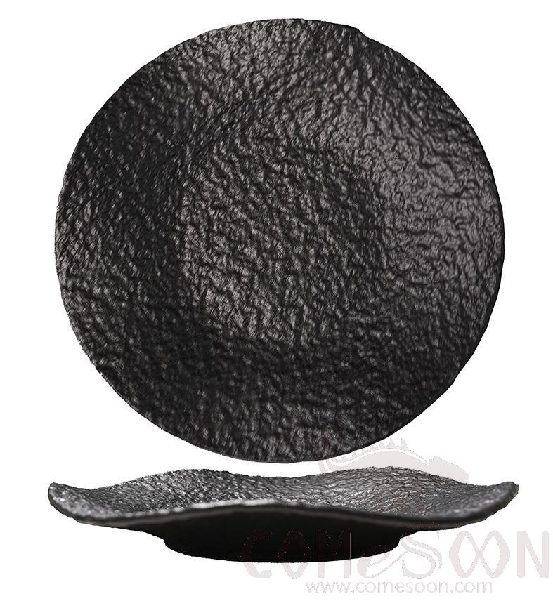 20118 Series 8&quot; Wave Dry Stir Fry Plate - Matt Black