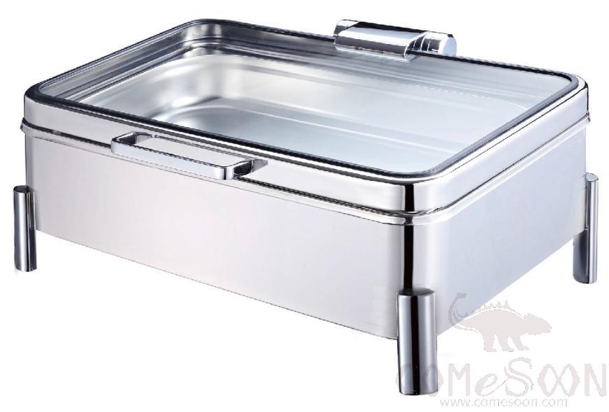 1/1 Rectangular Visual Hydraulic Chafing Dish (Tall Leg)