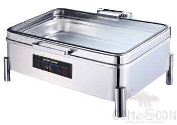 1/1 Rectangular Hydraulic Chafing Dish W/ Digital Display and Temperature Control (Tall Leg)