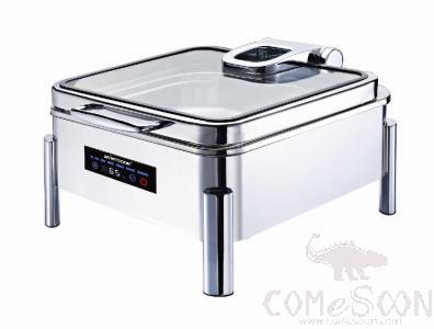 2/3 Square Hydraulic Chafing Dish W/ Digital Display and Temperature Control(Tall Leg)