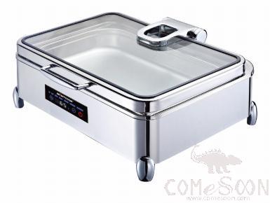 1/1 Rectangular ydraulic Chafing Dish W/ Digital Display and Temperature Control (Low Leg)