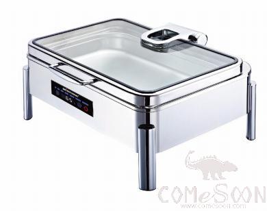 1/1 Rectangular ydraulic Chafing Dish W/ Digital Display and Temperature Control (Tall Leg)
