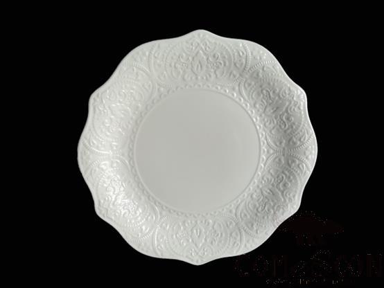 Alice Series 8.25&quot; Lace Round Plate, Ø21*H2 cm