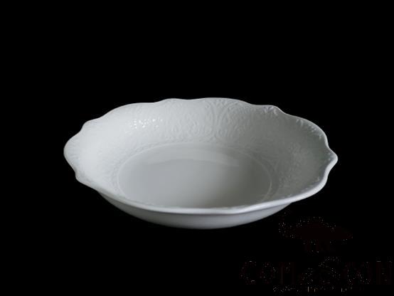Alice Series 10 &quot;Lace Back Soup Plate, L25.2*W25*H5.5 cm