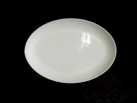 Diamond Series 14&quot; Oval Plate, L35.5*W25.1*H3.1 cm