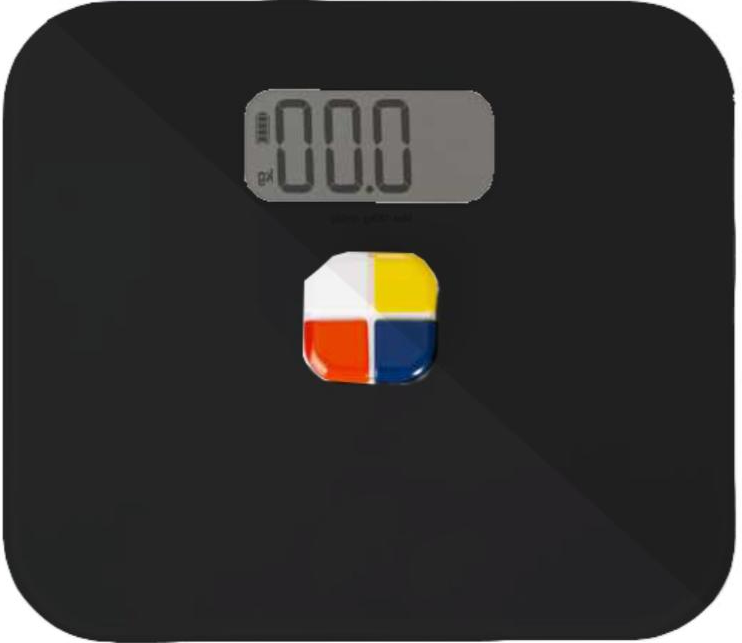 Hotel Bathroom Fully Waterproof Self-Powered Scale, L32.4*W28.4*H2.5 cm