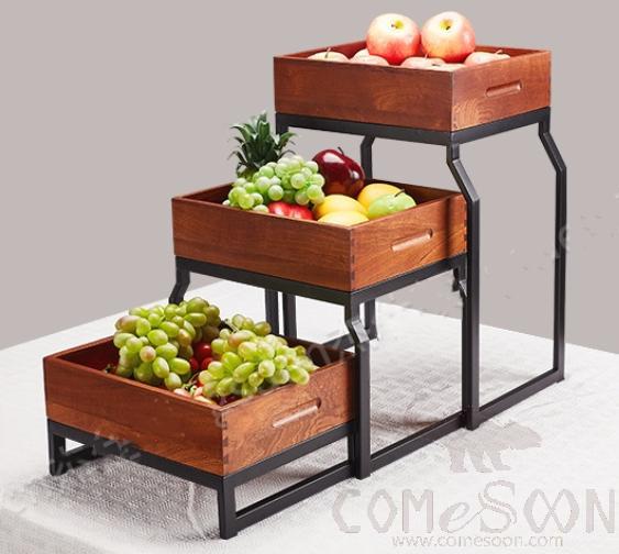 Sapele Three Layered Buffet Display