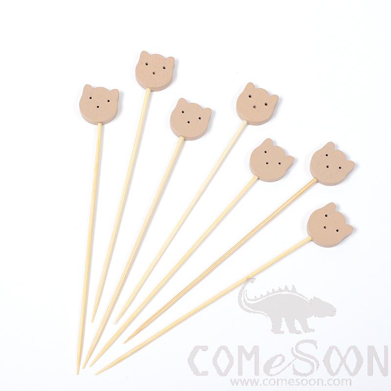 Bamboo Fruit Cocktail Skewers，L12cm