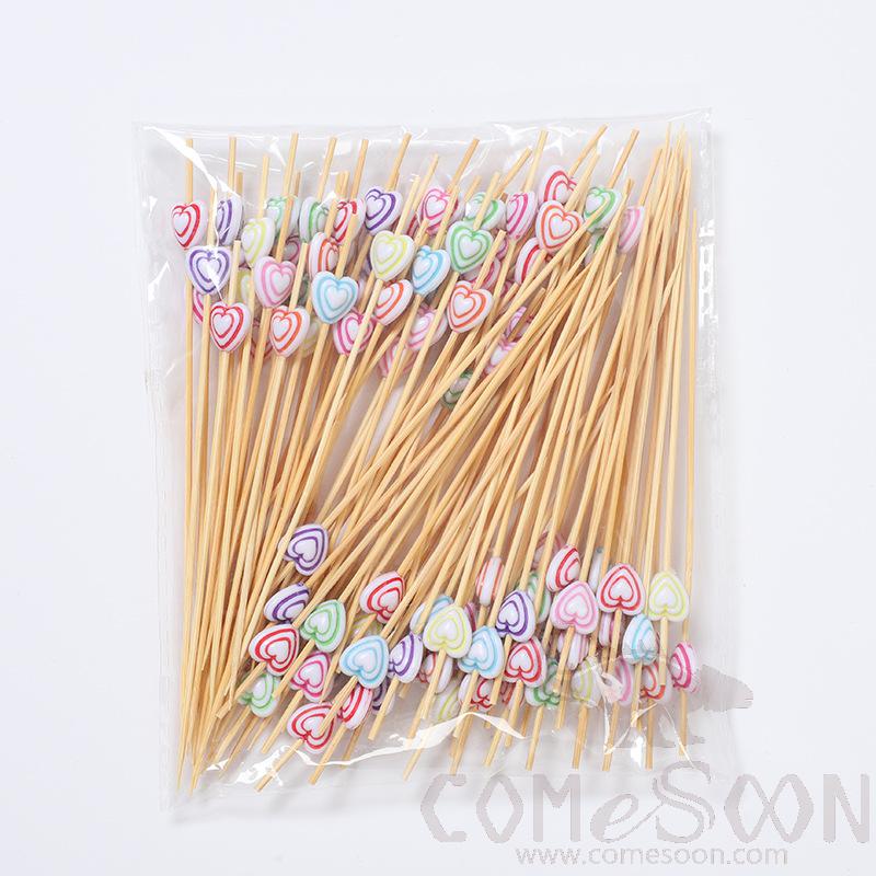 Bamboo Fruit Cocktail Skewers，L12cm