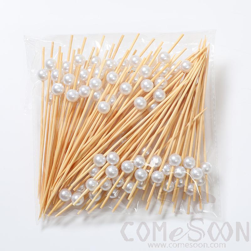 Bamboo Fruit Cocktail Skewers，L12cm
