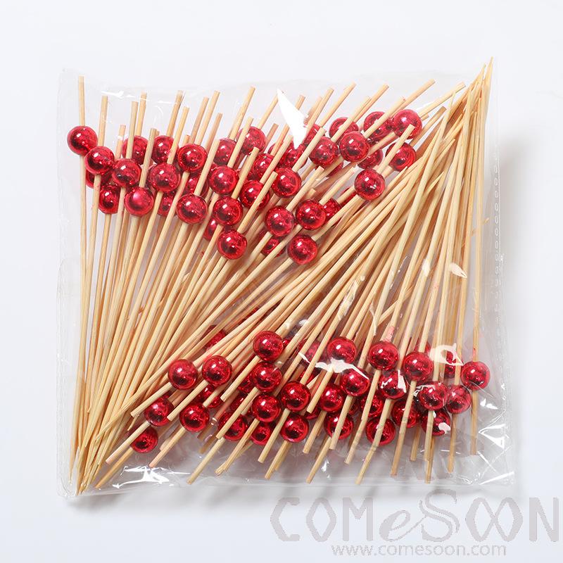 Bamboo Fruit Cocktail Skewers，L12cm