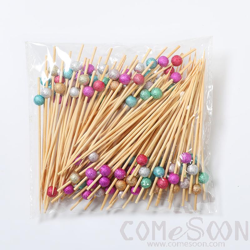 Bamboo Fruit Cocktail Skewers，L12cm