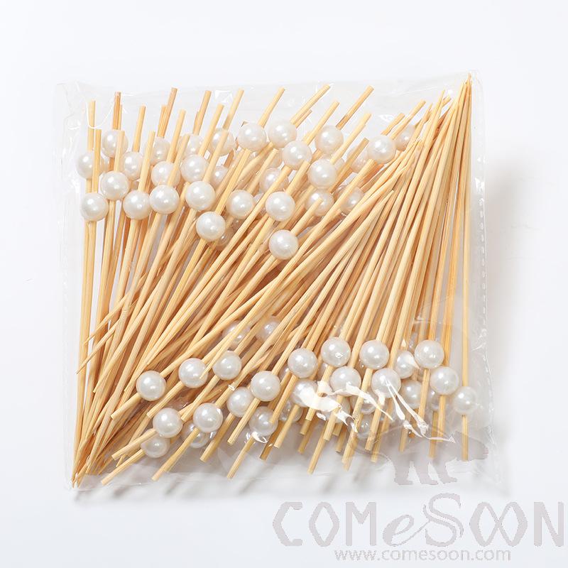 Bamboo Fruit Cocktail Skewers，L12cm