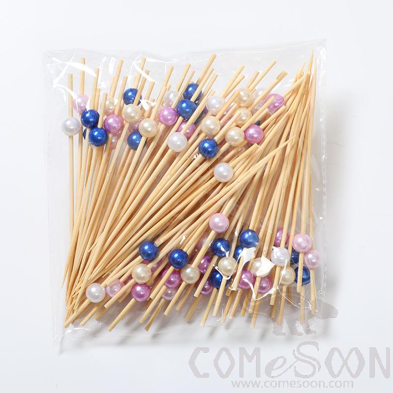 Bamboo Fruit Cocktail Skewers，L12cm