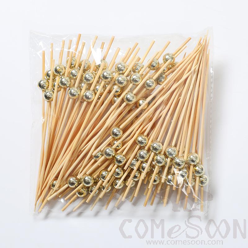 Bamboo Fruit Cocktail Skewers，L12cm