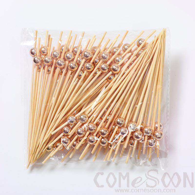 Bamboo Fruit Cocktail Skewers，L12cm